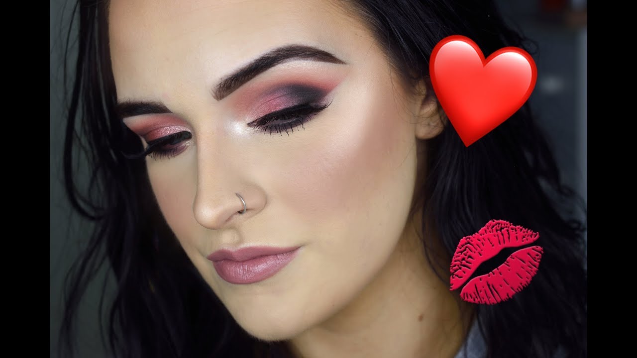 Smokey Valentines Day Makeup Tutorial | Jaclyn Hill Palette + 24G