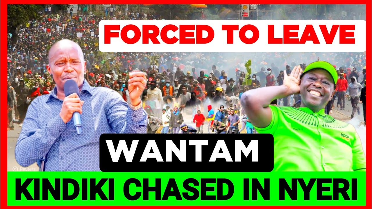 Ruto Kwisha! Dp Kindiki Chased & Rejected in NYERI over Ruto's Fake Promises & Lies, CROWD WALK OUT