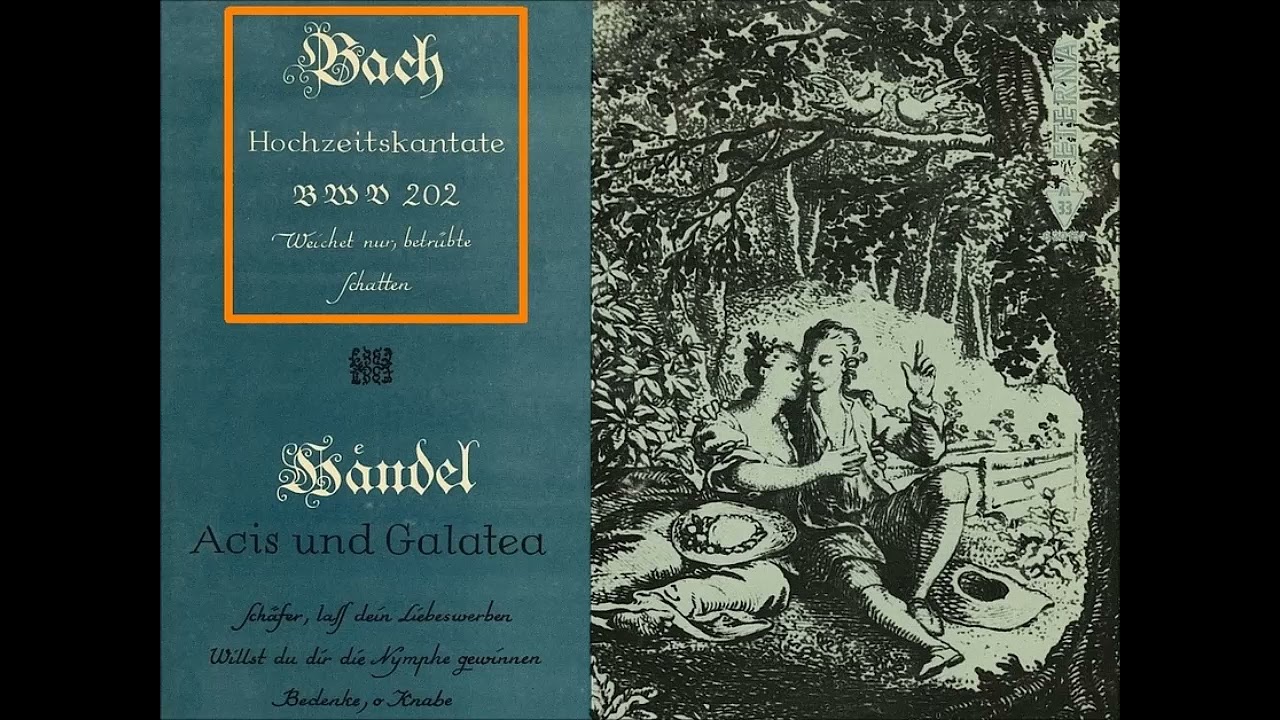 Bach BWV 202 Weichet nur betrübte Schatten, Helmut Koch, Jutta Vulpius Sopran 1959 Hochzeitskantate