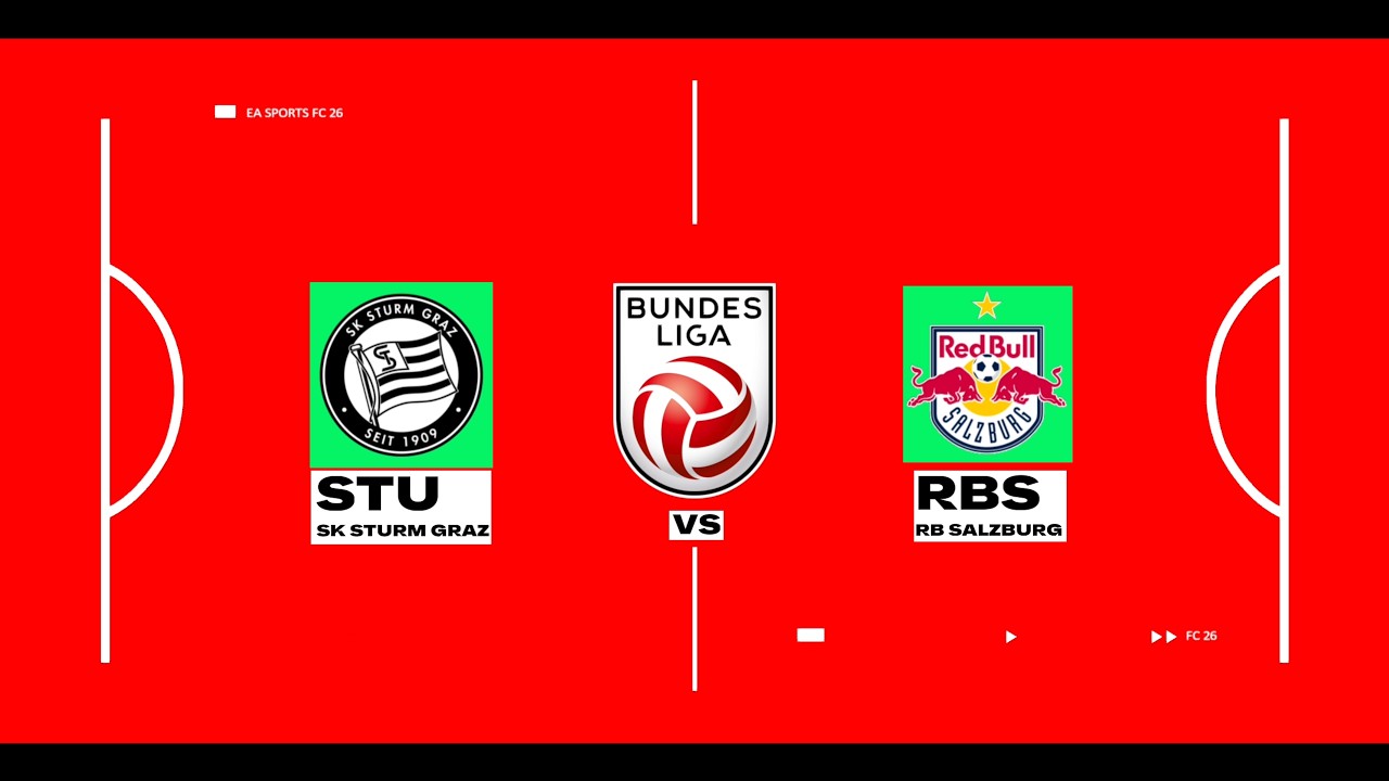 FC 26 - SK Sturm Graz vs FC Red Bull Salzburg | &Ouml;sterreichische Fu&szlig;ball-Bundesliga | Highlights