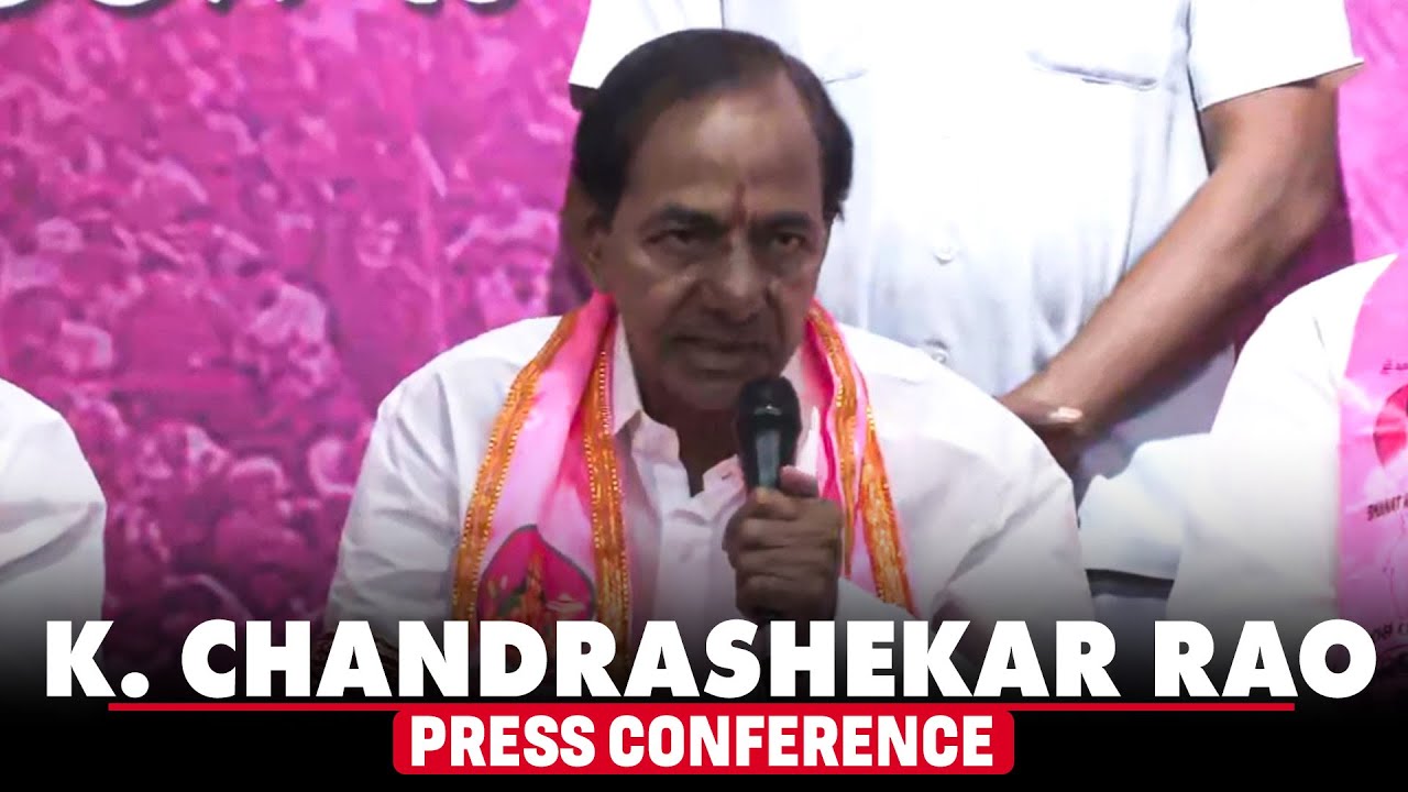 BRS Party Chief and Former Telangana CM KCR addresses press conference | Hyderabad