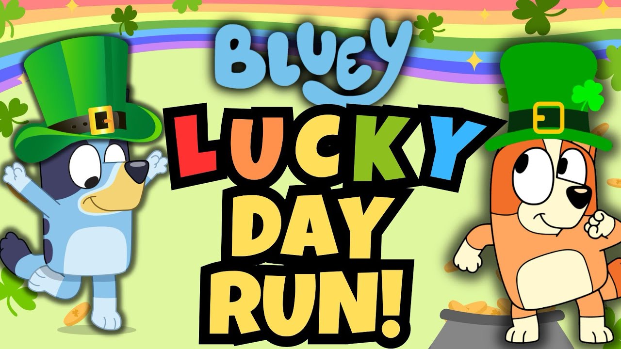 Bluey Lucky Day Run! | St. Patrick’s Day Brain Break | Bluey | Danny Go Noodle