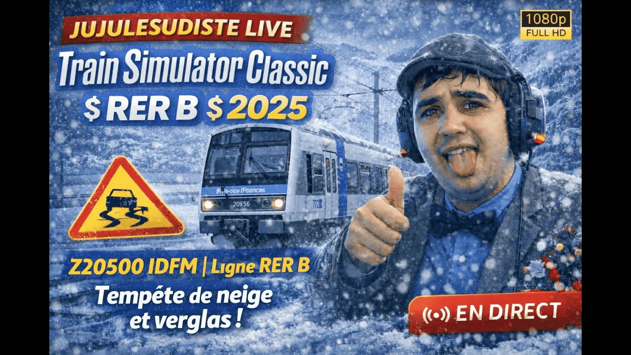 Conduite RER B Z20500 IDFM ❄️ | Train Simulator Classic 2025