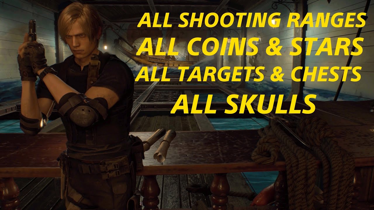 Resident Evil 4 Remake - ALL Shooting Ranges PERFECT Scores - S Ranks + ALL Coins & Stars Guide