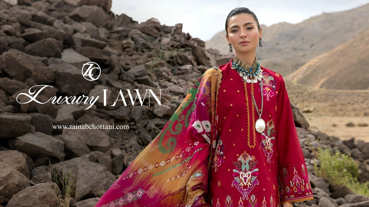 Zainab Chottani Luxury Lawn Unstitched Collection 2026 | Zainab Chottani Spring Summer Lawn 2026 