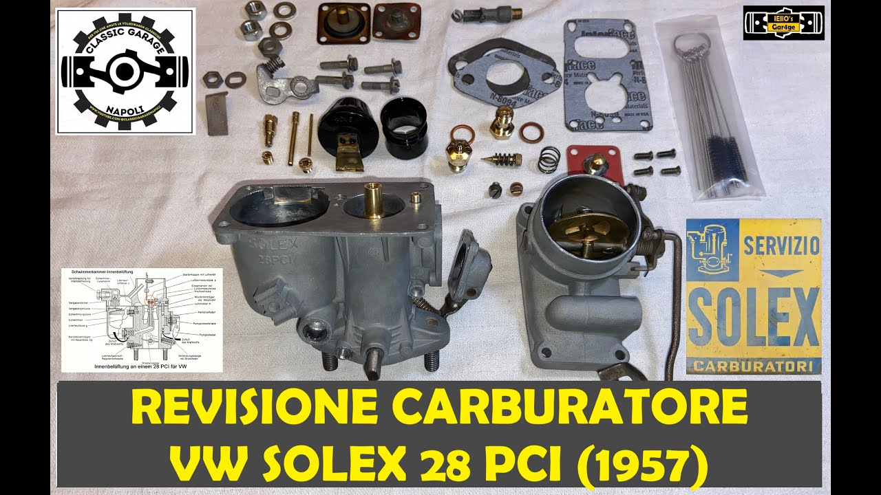 Revisione Carburatore Volkswagen Solex 28 PCI (1957)