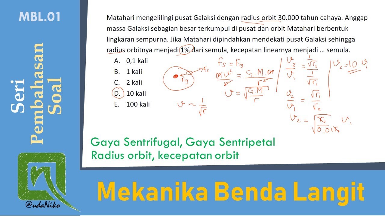 Pembahasan Soal Mekanika Benda Langit 01