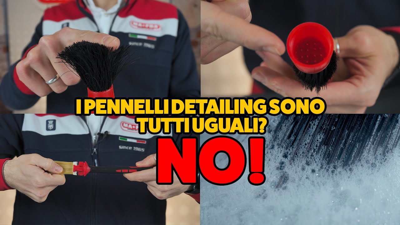 Come scegliere o riconoscere il miglior pennello car detailing per lavorare in sicurezza sull'auto.