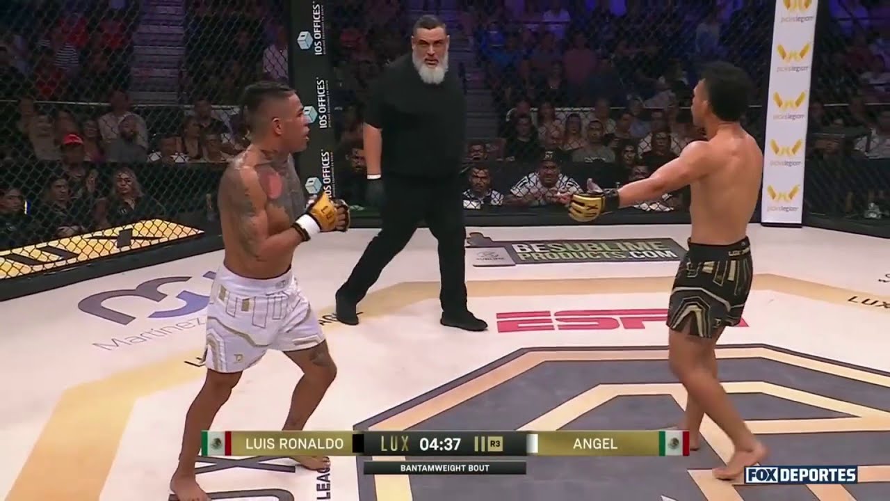 Gran gesto de Luis Ronaldo a su rival: Lux Fight League