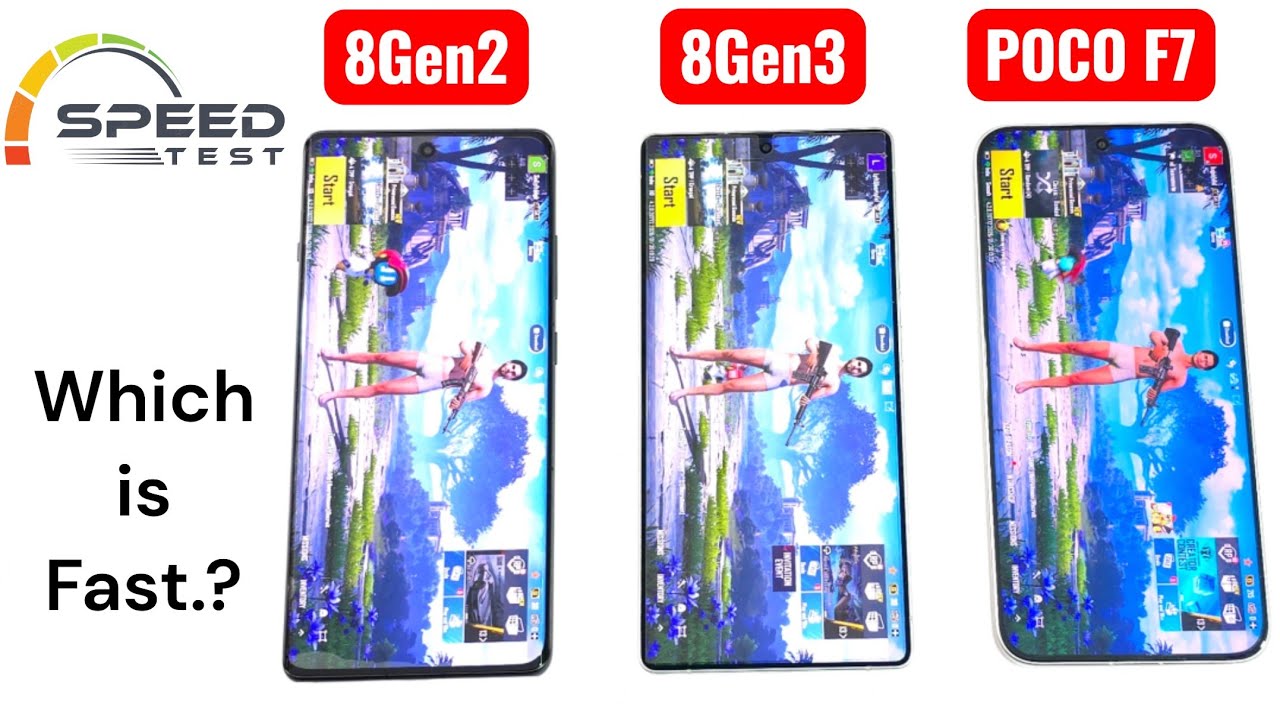 Результаты теста скорости POCO F7 против 8Gen3 против 8Gen2 — шокирующие! Боже мой! 😱🚀🚀🔥🔥🔥