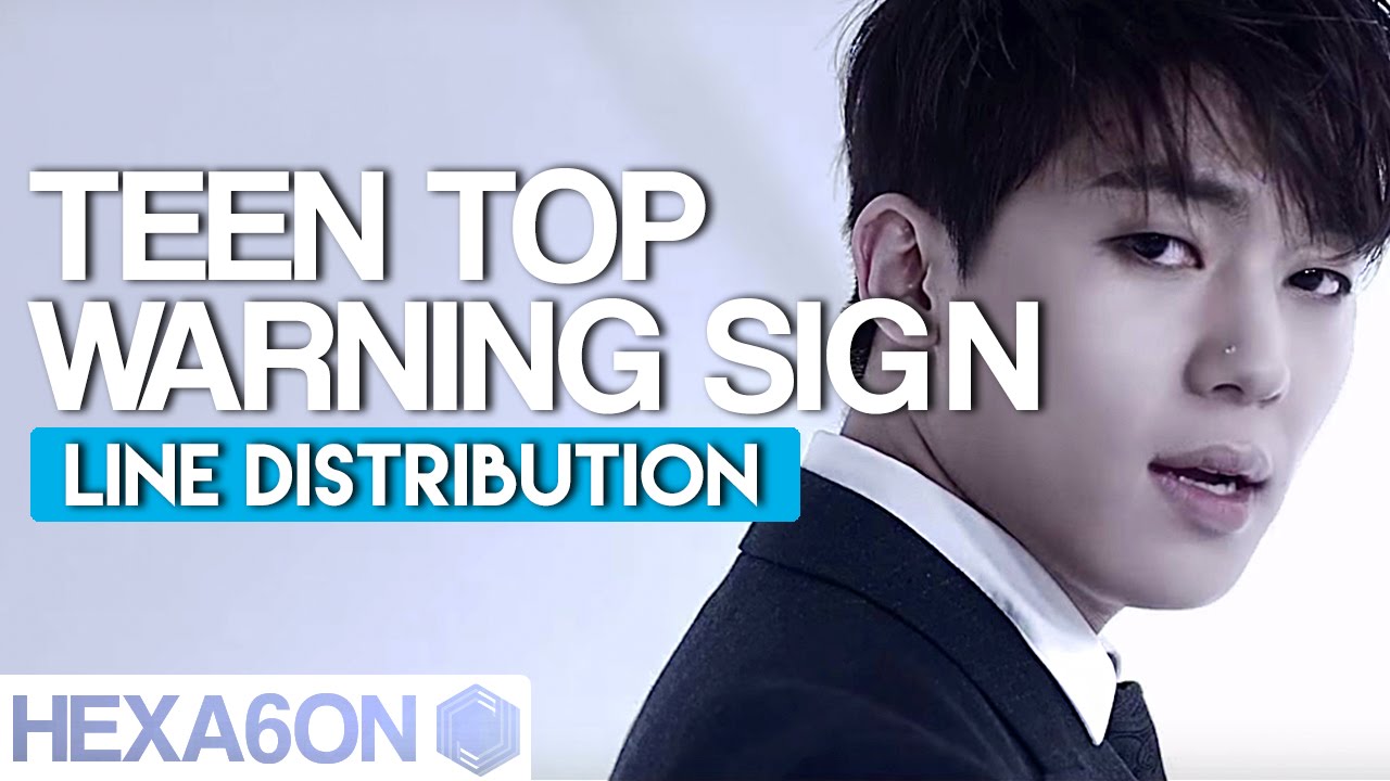 Teen Top - Warning Sign Line Distribution (Color Coded)