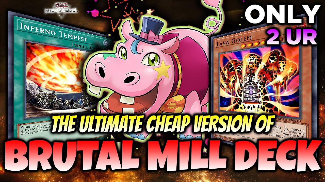 EMPTY Their Deck ❌ Destroy Meta with CHEAP & EASY Inferno Tempest & Lava Golem Burn [Master Duel]