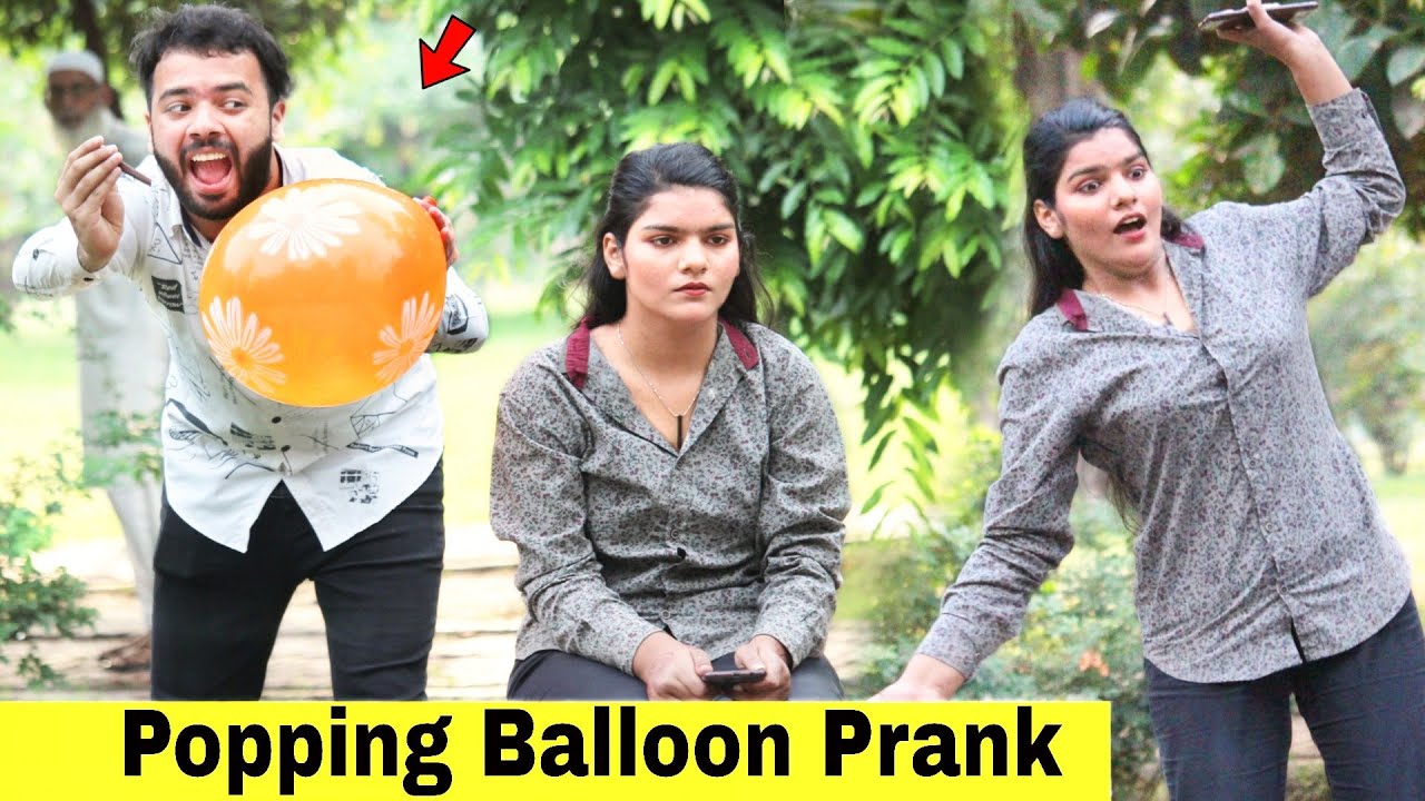 Popping Balloons Prank On Girls | @HitPranks