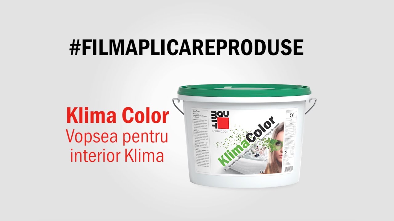 Baumit KlimaColor - Vopsea pentru interior Klima