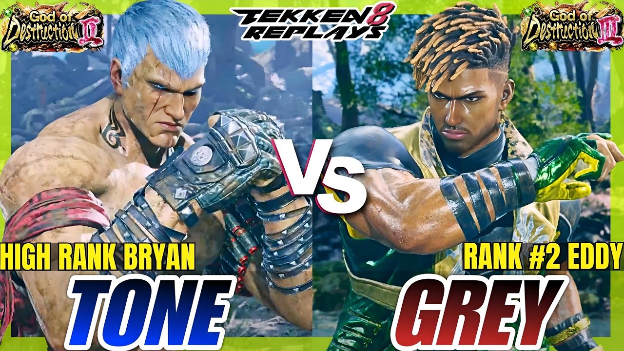 Tekken 8 - Hidetone (Bryan) vs Grey (Eddy) - High Level Ranked Match Replay