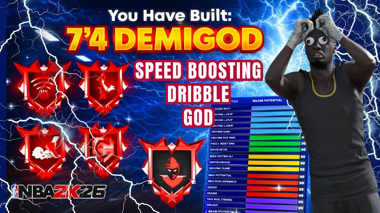 *NEW* 7’4 DRIBBLE GOD BUILD 🔥 NBA2K26 Season 4 #nba2k26 #2kcommunity 