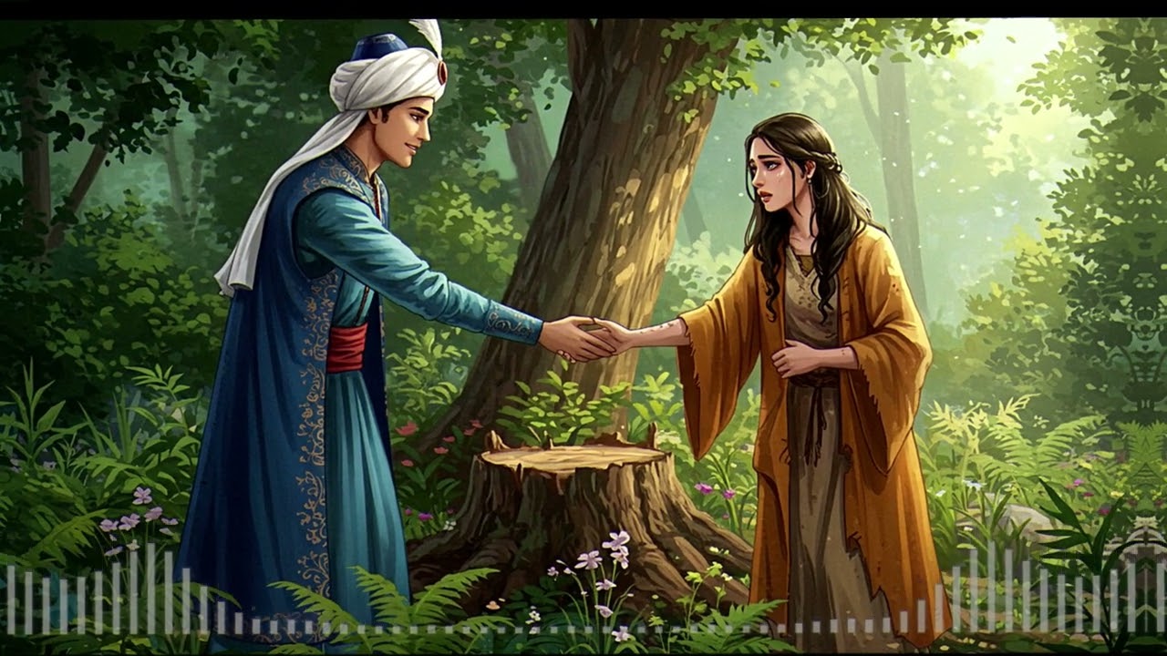 قصة الفتاة الجميلة والأمير الذي كان يعيش وسط الغابة قصص قبل النوم#قصص#حكايات#روايات