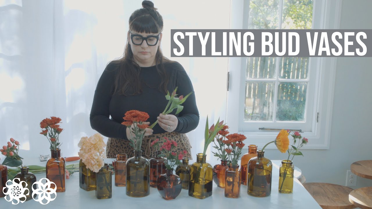 Bud Vase Arrangements with Grocery Store Flowers