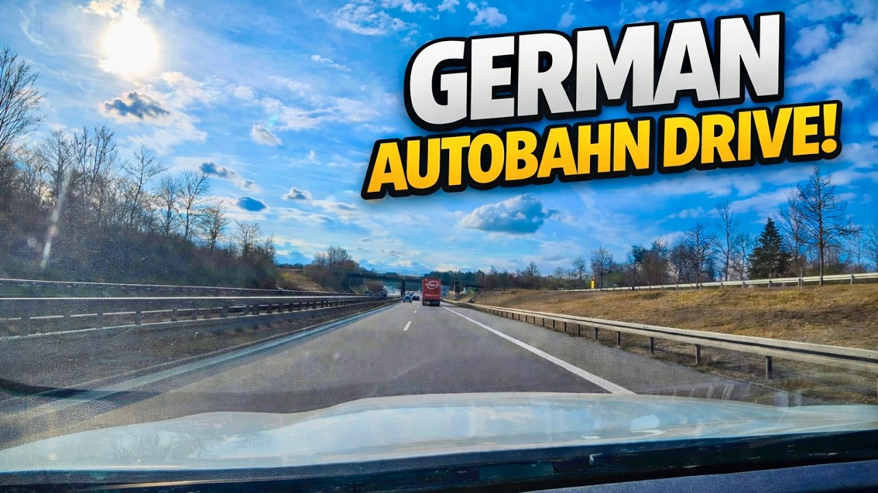 Bavaria on the famous A96 Autobahn from Gilching to Kaufbeuren