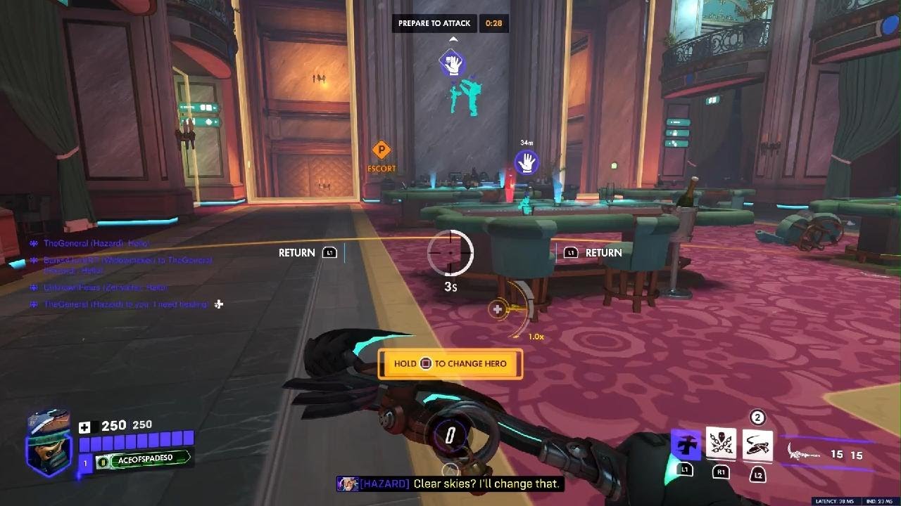 Overwatch playing Mizuki on Circuit Royal map