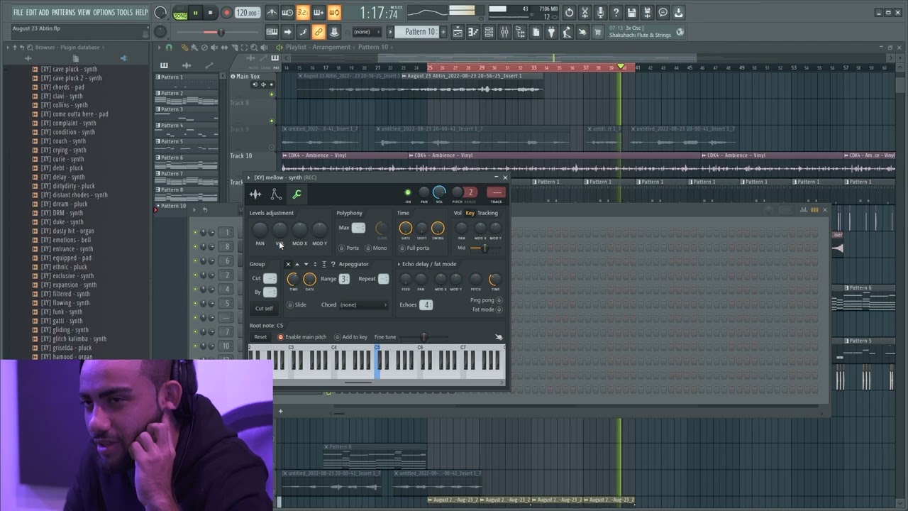 SIMON SERVIDA MAKES A FULL SLOW DRILL SONG FROM SCRTACH IN FL STUDIO