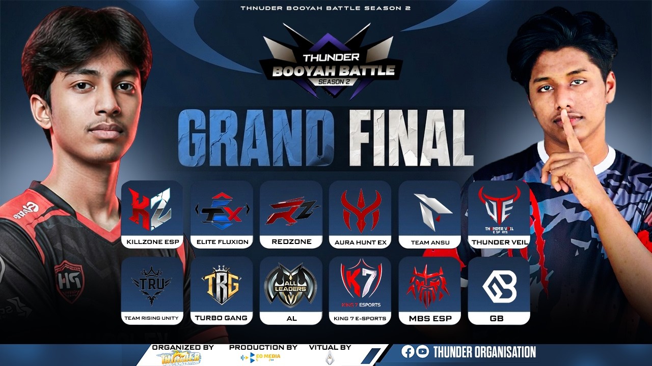 [🔴LIVE] GRAND FINAL || THNUDER BOOYAH BATTLE SEASON 2