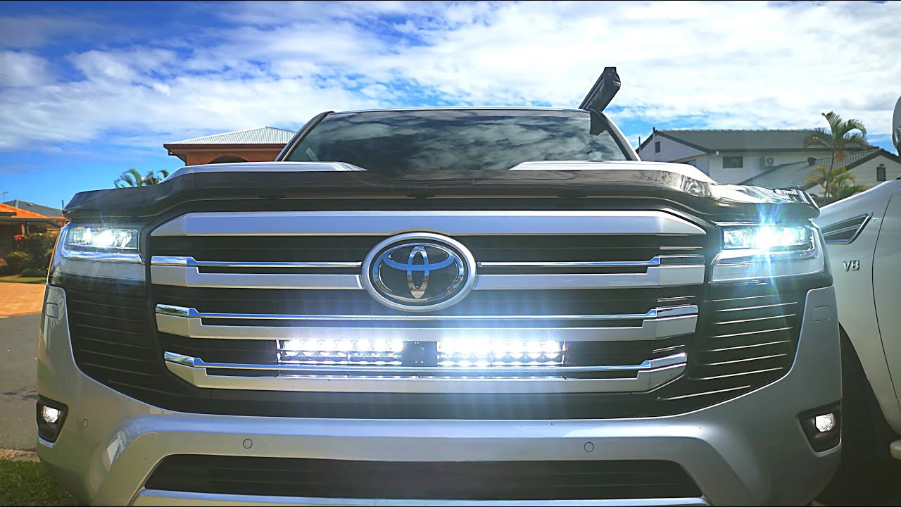 Step by Step LED bar / Spot light Wiring on Toyota Land Cruiser 300, CANBUS highbeam pickup kit