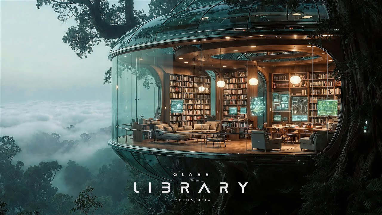 Glass Library in the Sky | Future Study Ambient | Earth 2.0