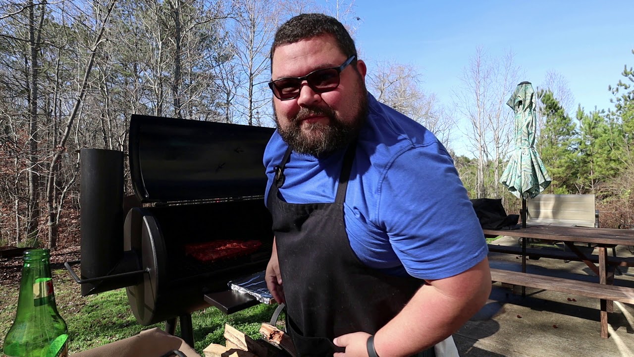 Smoking BBQ Ribs and Chicken