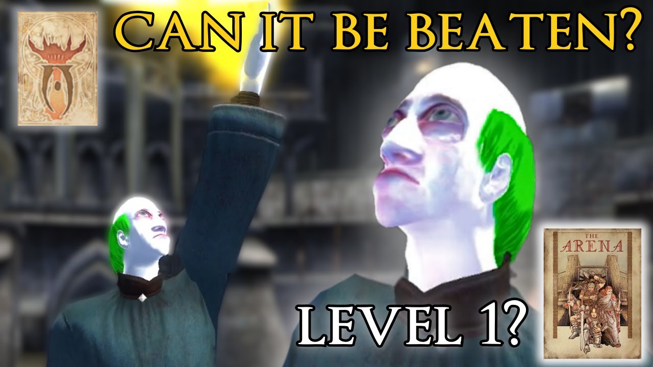Can a Level 1 Conjurer Beat Oblivion's Arena?