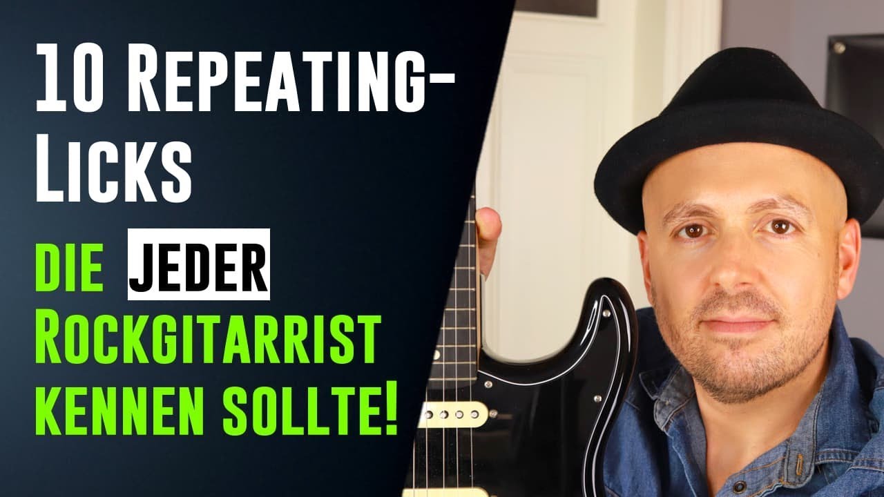 Gitarrensolo Licks - 10 Repeating Licks, die jeder Rockgitarrist kennen sollte!