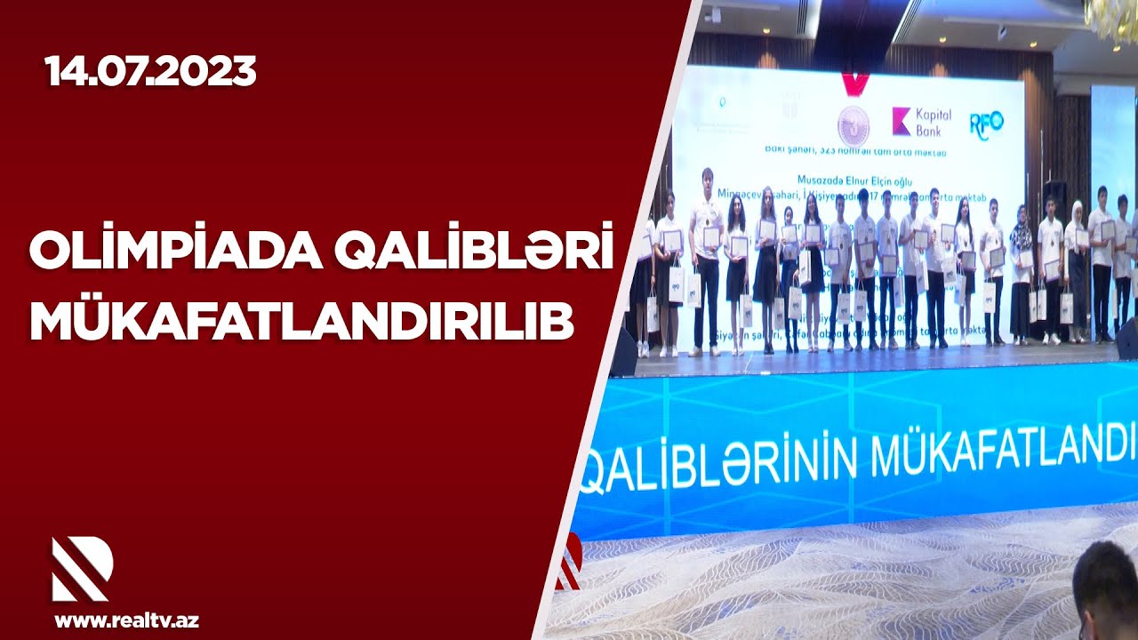 Olimpiada qalibləri mükafatlandırılıb - 8 fənn üzrə ümumilikdə 498 medal qazanılıb