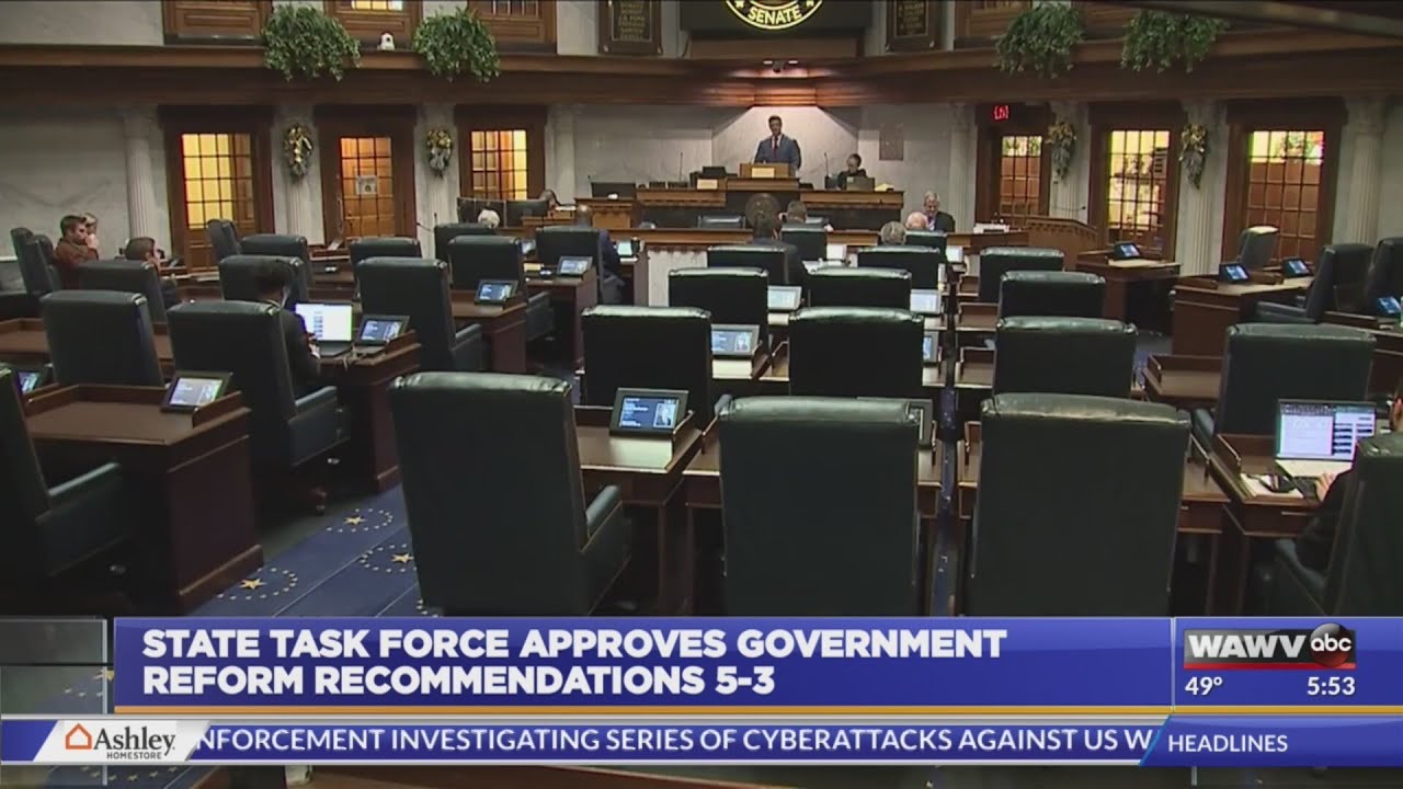 State task force approves government reform recommendations 5-3
