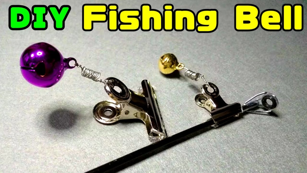 DIY Fishing:   How to make a Fishing Bell.   When a fish is caught, the bell rings.