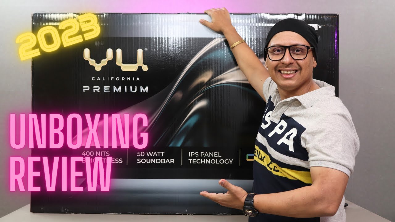 VU Premium TV 2023 Review | VU Premium 55 inch 4K UHD TV Unboxing and Review 🔥 Best TV in India 2023
