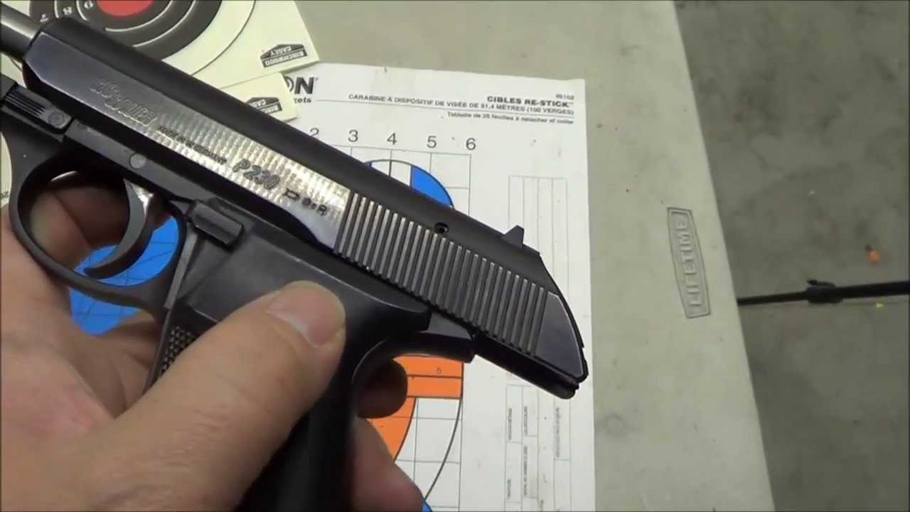 SIG P230 .380 ACP Overview and steel shoot