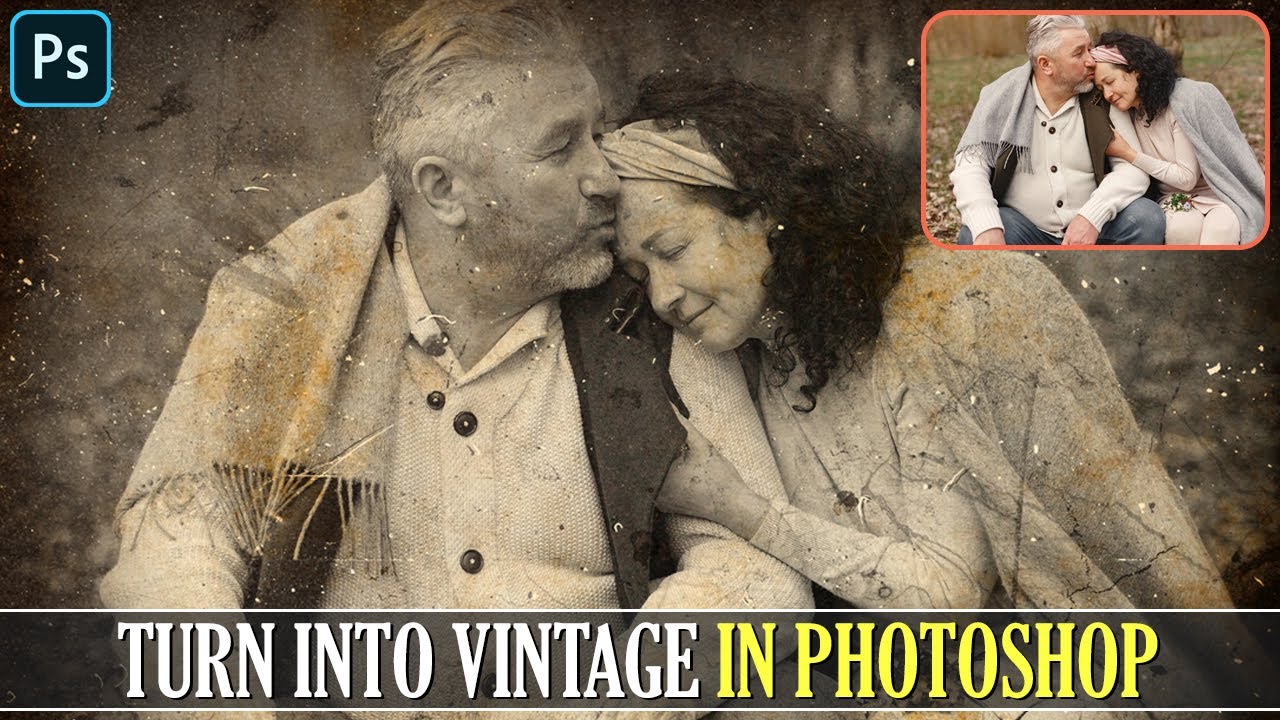 How To Create Vintage Photo Effect In Photoshop I Photoshop Tutorial