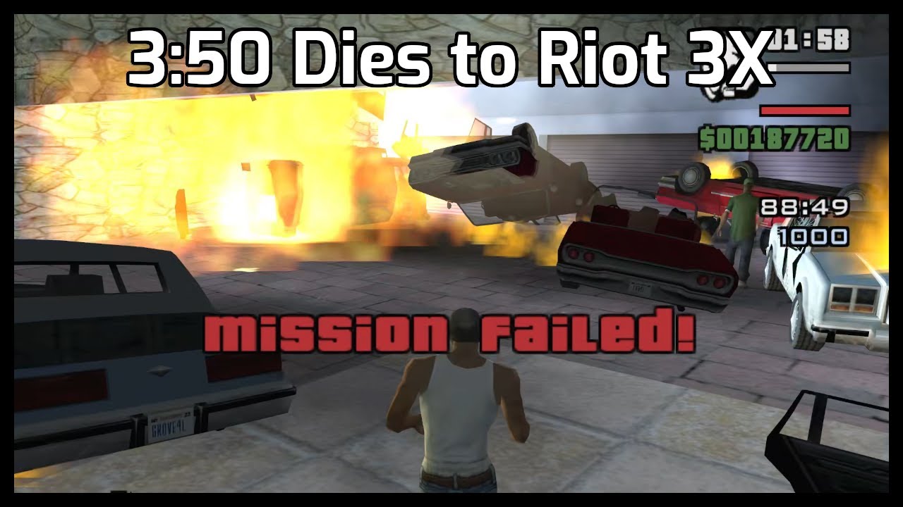 GTA:SA Any% 3:50 PB Run.... Almost