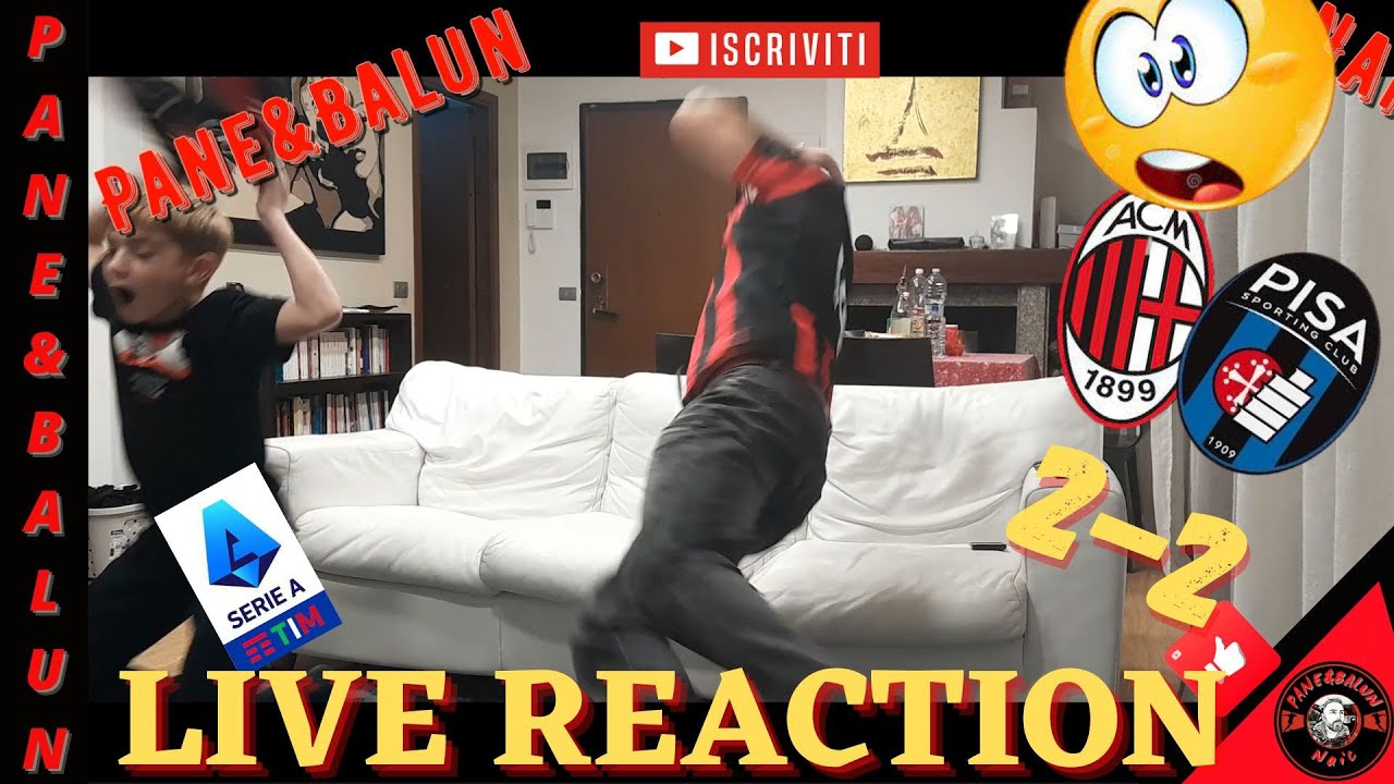🤬IMPAZZISCOOOO❗❗❗😱LIVE REACTION👀😱MILAN-PISA 2-2🤬⛔OCCASIONE PERSA