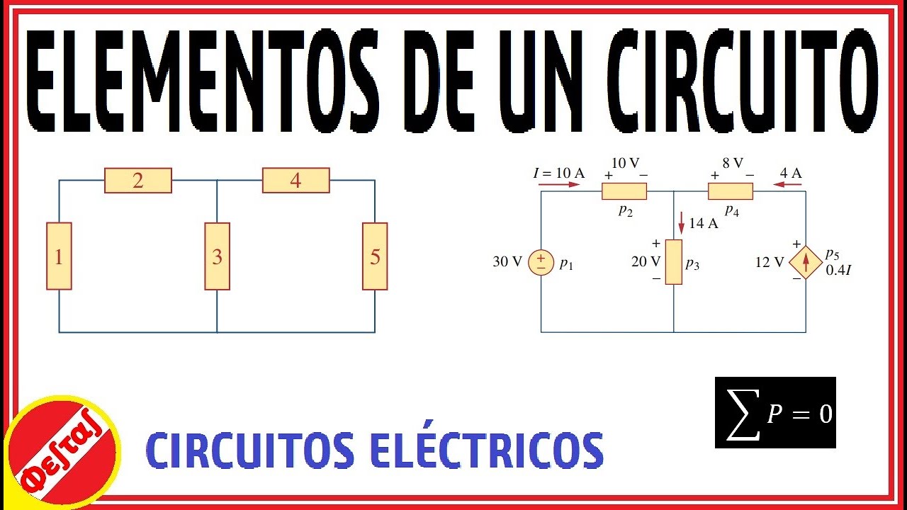 Elementos en un circuito|Calculando la potencia en cada elemento|Problemas 1.17 y 1.18 Sadiku