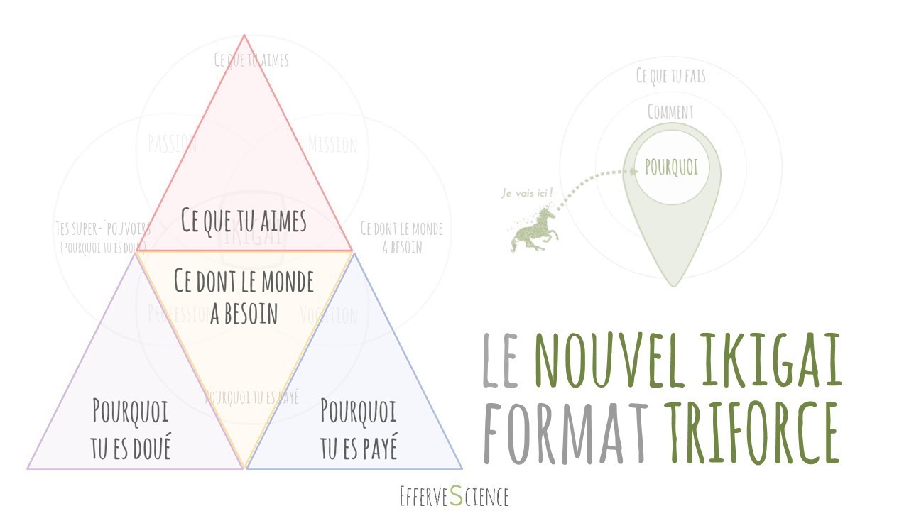 Le NOUVEL Ikigai format Triforce : trouve ton POURQUOI