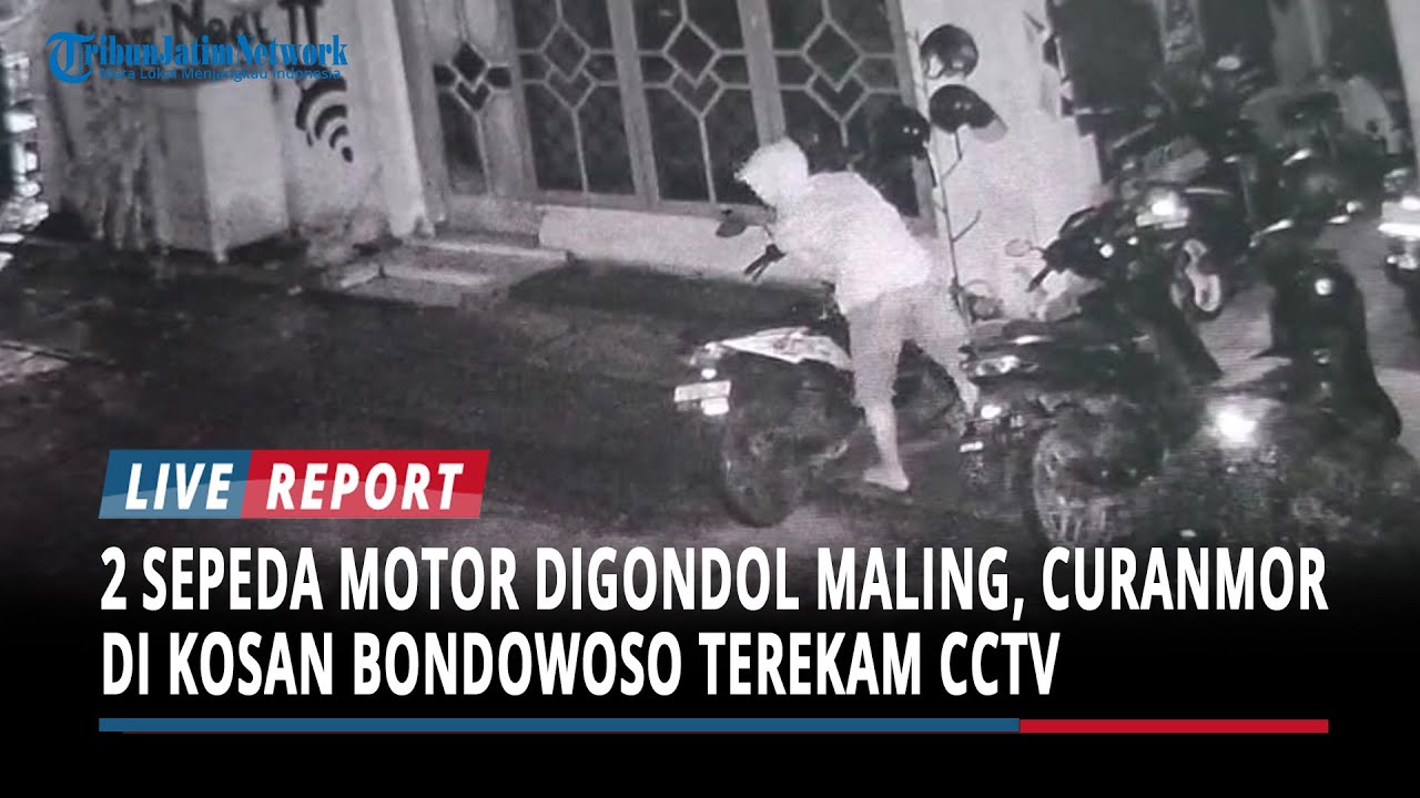 Curanmor di Kosan Bondowoso Terekam CCTV, 2 Sepeda Motor Digondol Maling dalam Waktu 2 Menit