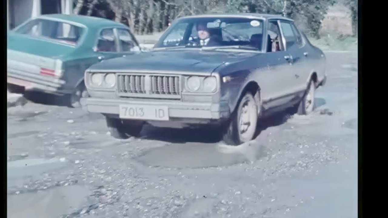 Massive potholes on Irish roads 1980