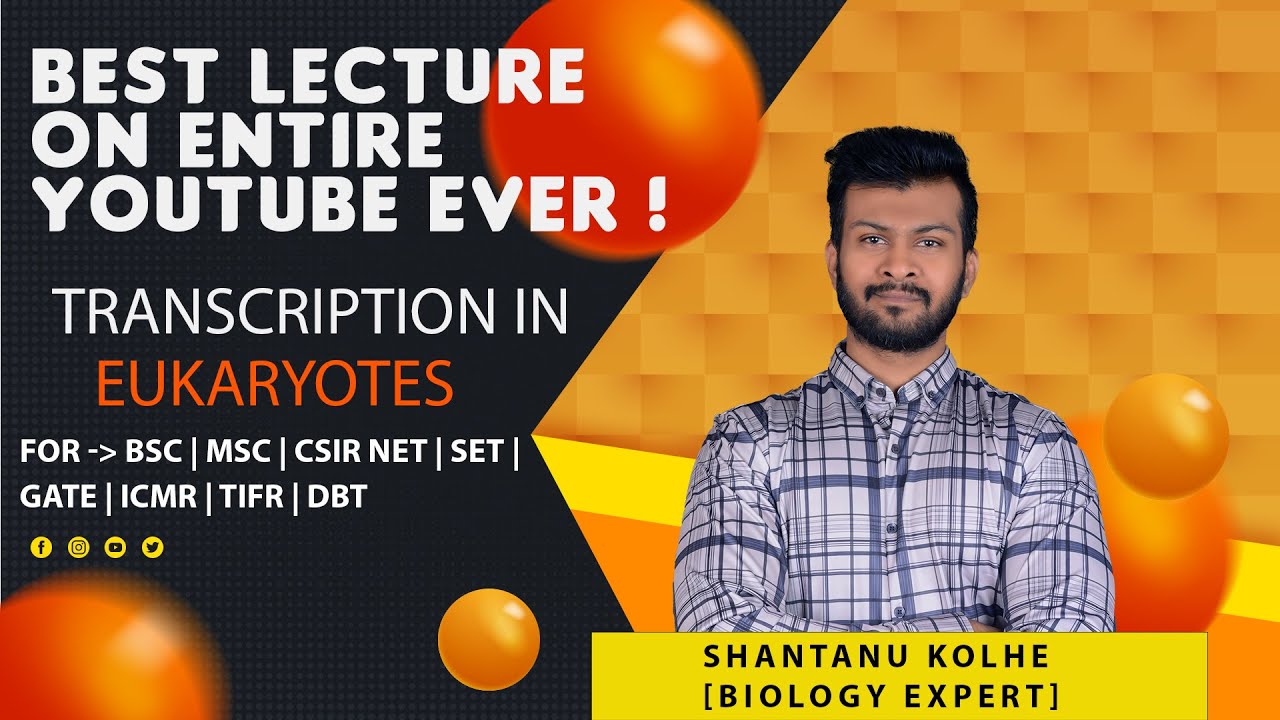 Transcription in Eukaryotes CSIR NET | Best Lecture on Youtube | Eukaryotic Transcription CSIR NET