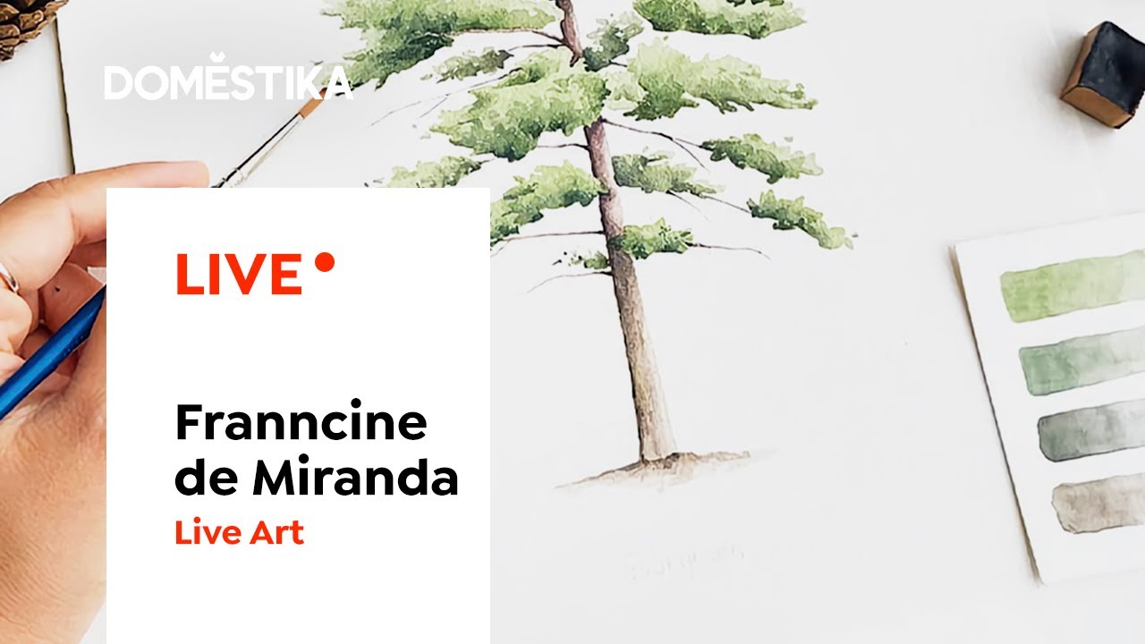 LIVE Art | Ilustrando a natureza em aquarela | Franncine de Miranda