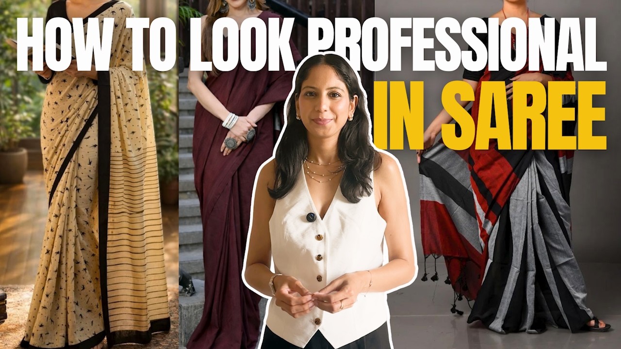 Office Wear Saree Guide | Elegant Colors, Fabrics & Styling Tips