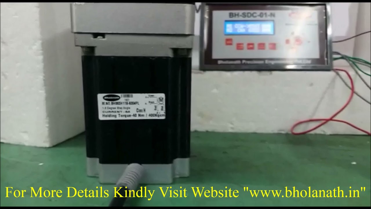 BHOLANATH | PLANETARY GEAR STEPPER MOTOR | MODEL NO:-BH86SH118-6004PL5-400Kgcm-HINDI