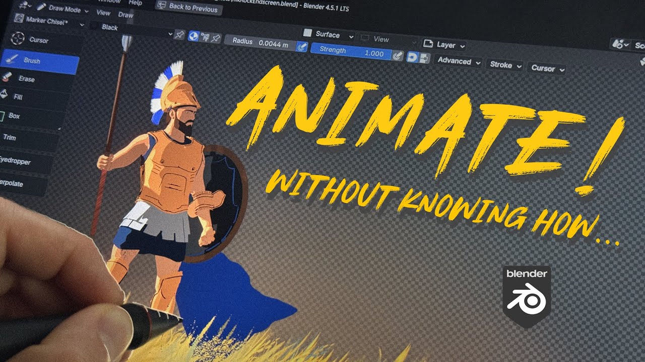 The Easiest Way to Animate in Blender (Grease Pencil Introduction)
