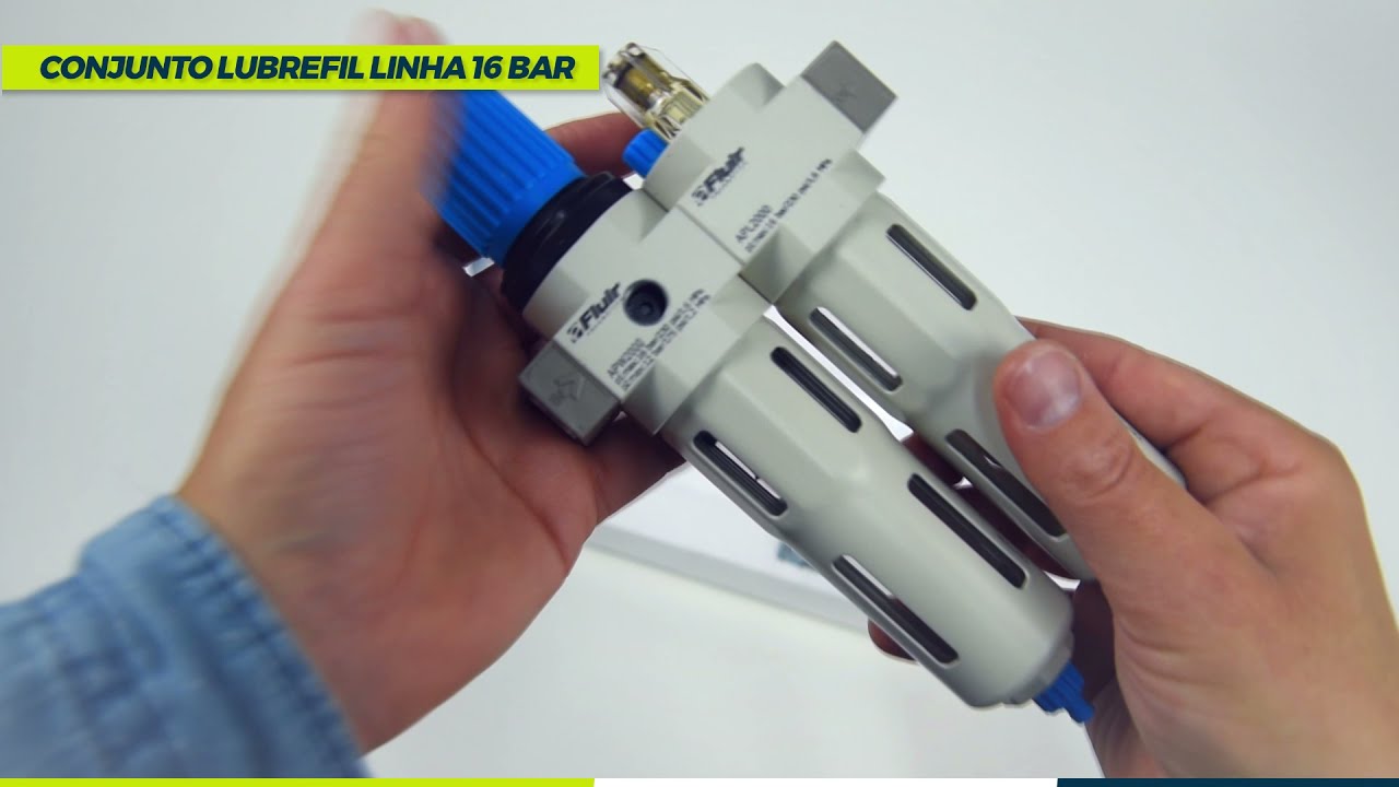 Preparação para uso do Conjunto Lubrefil Linha 16 bar Fluir