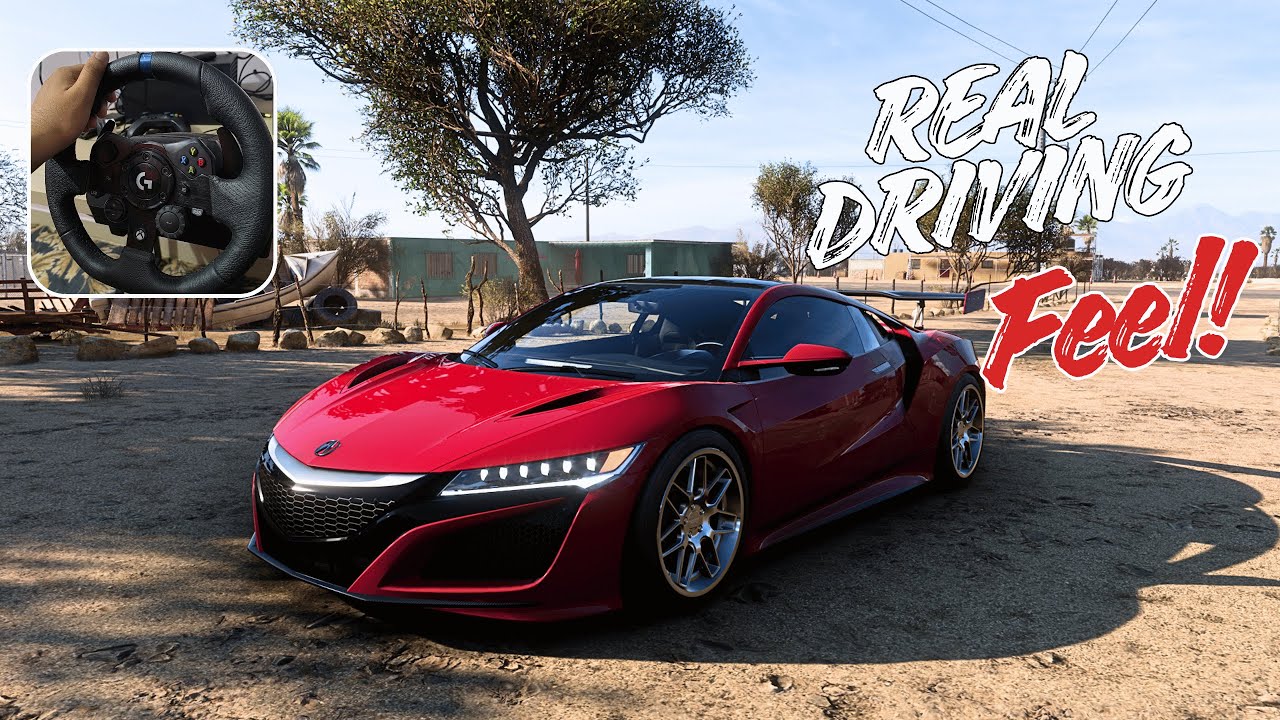 Forza Horizon 5 | Acura NSX 2017 Realistic Driving with Steering Wheel Cam
